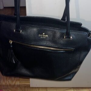 Kate Spade Black Pebbled Leather Tote